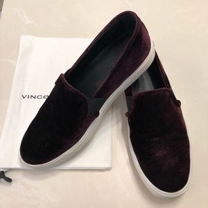 Vince Blair Velvet Slip on Sneakers